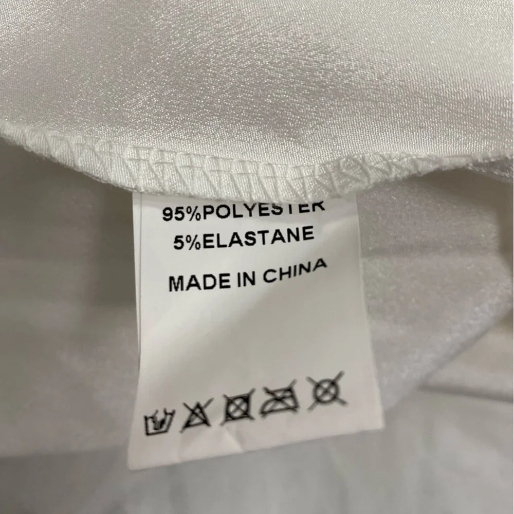 NWT Elegant Boho White Strapless Wedding Prom‎ Gown Flowy Layered Tulle Size S - Picture 14 of 14